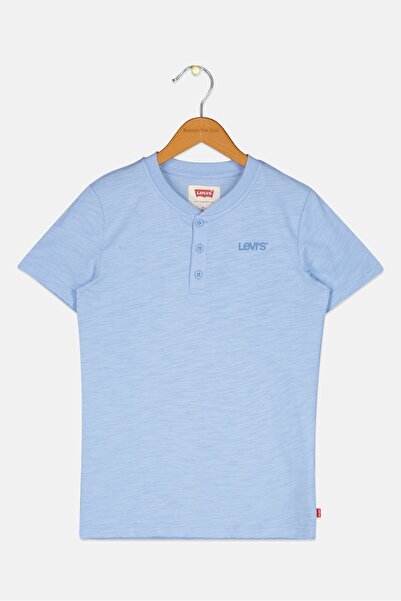 Levi's Kids Boy Heather Short Sleeve T-Shirt, Pastel Blue