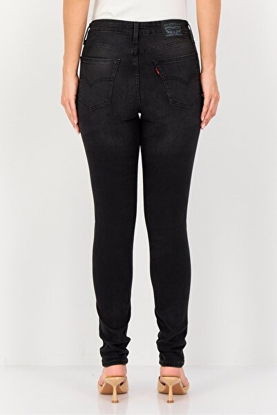 Levi's Women Skinny Fit High Rise Stretchable Jean, Washed Black