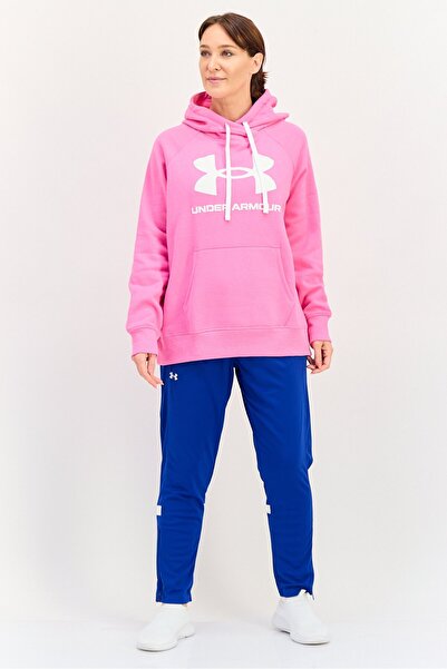 Under Armour Women Loose Fit Long Sleeves Outdoor Hoodie, Pink