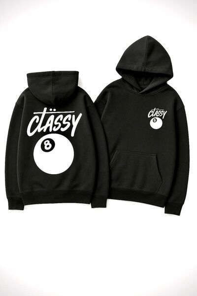 CLASSY.MODA Унісекс-худі з капюшоном Oversize з принтом – худі 8 Top