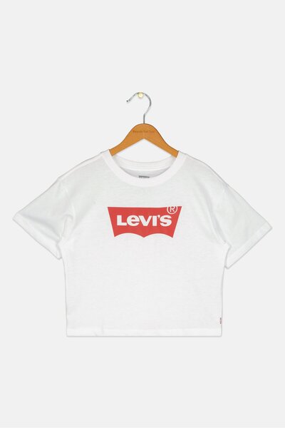 Levi's Kids Girl Short Sleeve Brand Logo T-Shirt, White