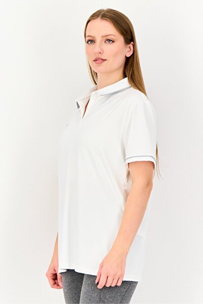 Under Armour Women Loose Fit Short Sleeve Training Polo Shirt, White