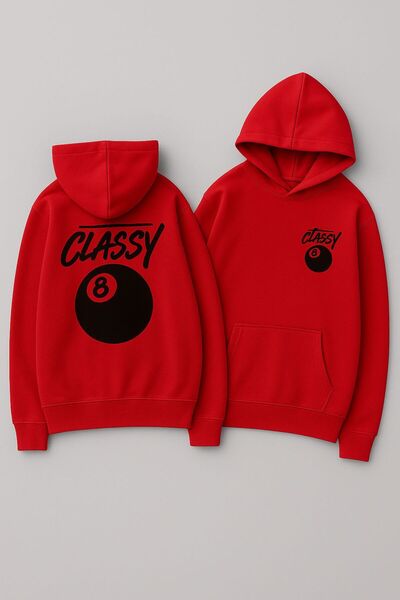 CLASSY.MODA Unisex Hooded Oversized Printed Sweatshirt–Hoodie 8 Top