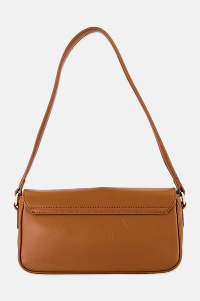 Cavalli Class Women Brand Logo Shoulder Bag, Brown