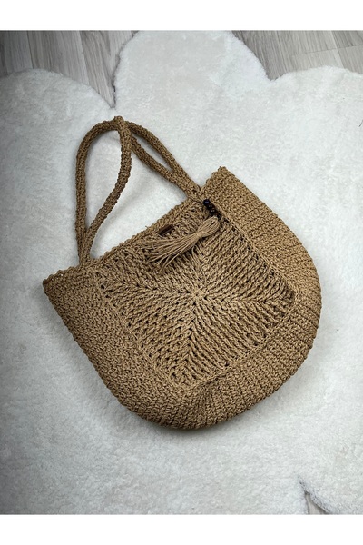 mandalinsbaby Straw Knitted Handmade Bag