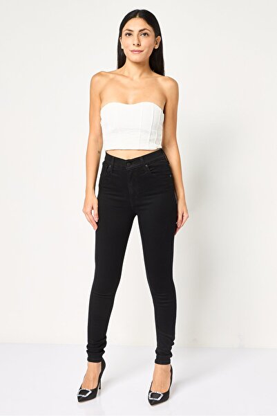 Levi's Women Skinny Fit Solid Stretchable Denim, Black