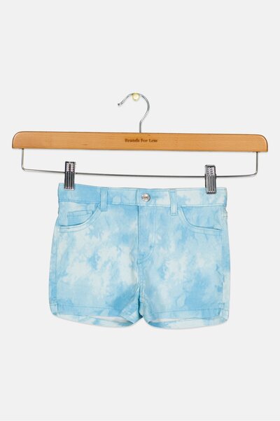 Levi's Kids Girl Tie Die Denim Shorts, Multicolor