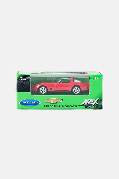 WELLY Mini 1982 Chevrolet Corvette Nex Model Car, Red