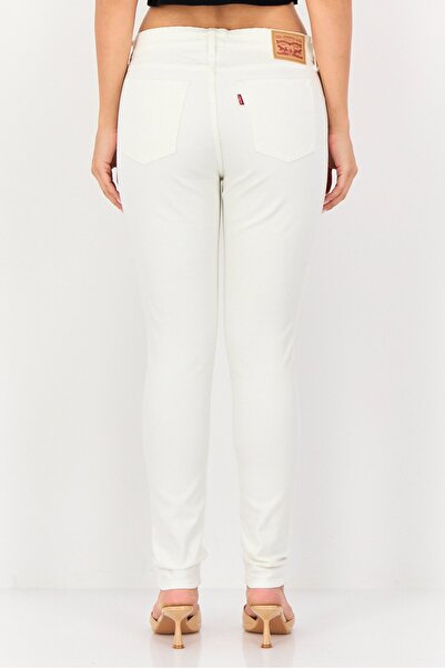Levi's Women Skinny Fit Solid Stretchable Jeans, White