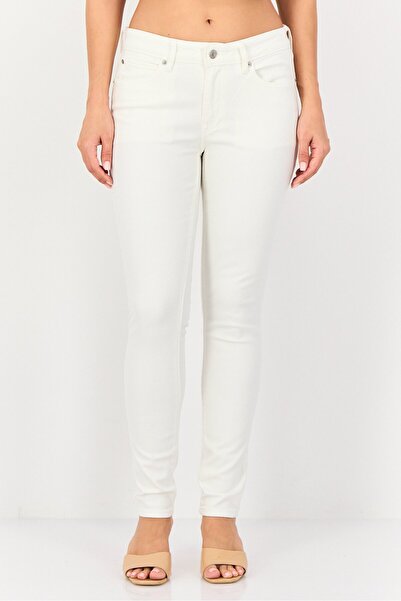 Levi's Women Skinny Fit Solid Stretchable Jeans, White
