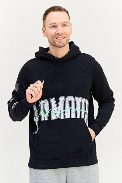 Under Armour Men Loose Fit Long Sleeve Outdoor Hoodie, Black