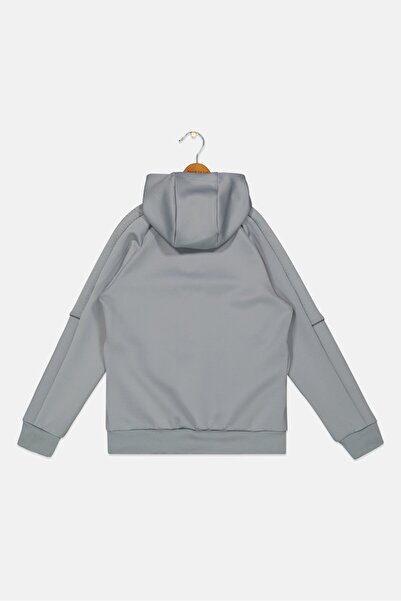 McKenzie Kids Boy Sportswear Fit Long Sleeve Outdoor Sweatshirt, Light Grey