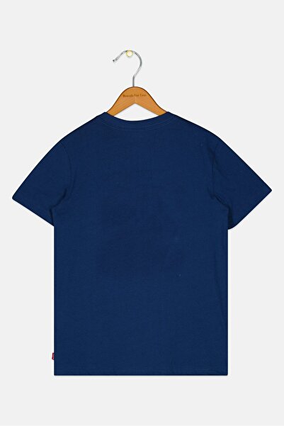 Levi's Kids Boy Short Sleeve Brand Logo T-Shirt, Navy