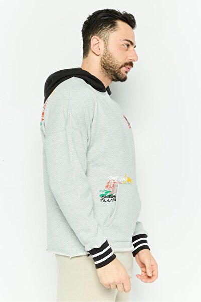 Puma Men Sportswear Fit Long Sleeve Outdoor Hoodie, Black/Grey