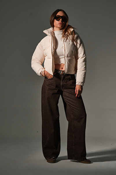 Maule Υδατοαπωθητικό ύφασμα, φουσκωτό κοντό γυναικείο παλτό με φερμουάρ @Aspen