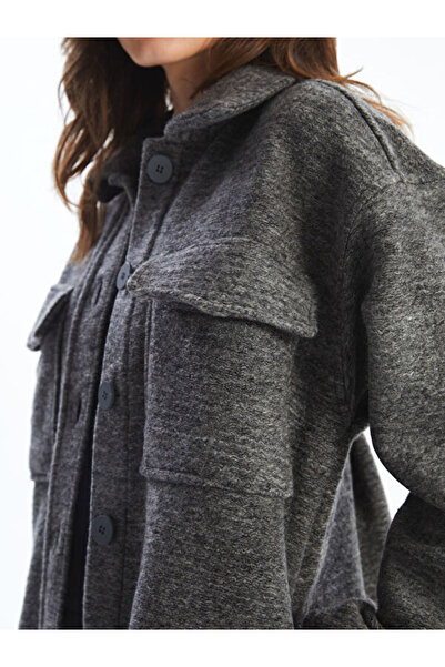 LC Waikiki Oversize Women's Stamp Shirt Jacket