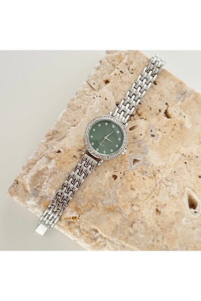 Vesce Atelier Petite Silver Watch Green