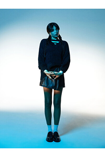 LC Waikiki تنورة قصيرة نسائية من Özmarka New Season بخصر مسطح وسحاب مظهر جلدي