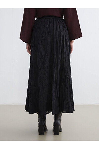 LC Waikiki Lcw Modest Buy Flared Skirt with Zipper