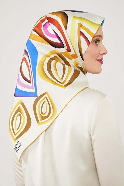 Levidor Φουλάρι από καθαρό μετάξι με μοτίβο χρυσού