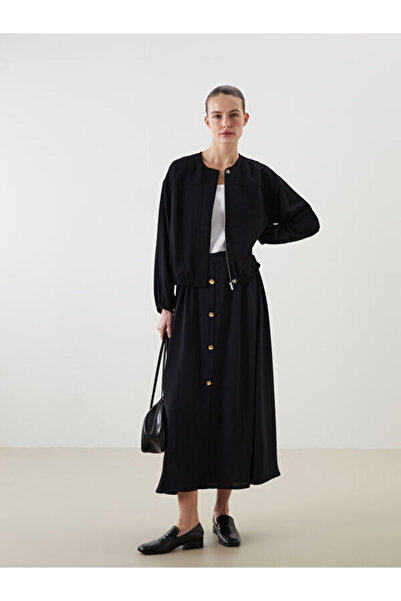 LC Waikiki Crew Neck Oversize Women's College Jacket