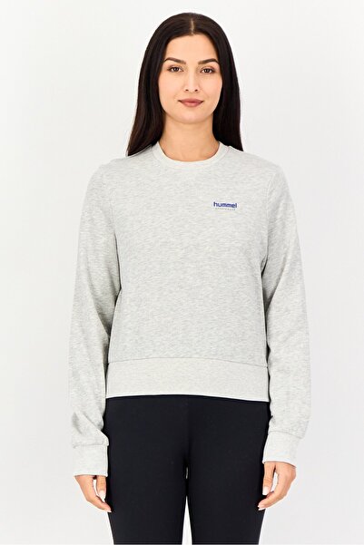 hummel Women Sportswear Fit Long Sleeve Training Sweatshirt, Grey