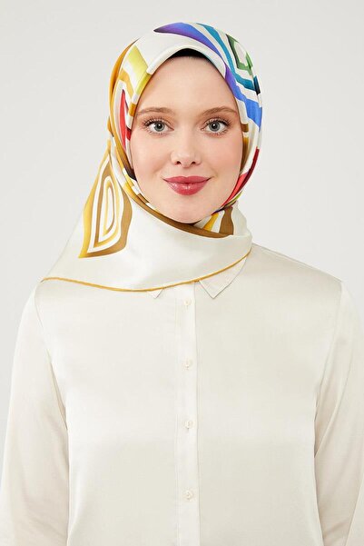 Levidor Φουλάρι από καθαρό μετάξι με μοτίβο χρυσού