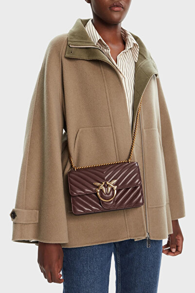 PİNKO Quilted Genuine Leather Adjustable Chain Strap Bag Bag 100074 A0Gk L86Q