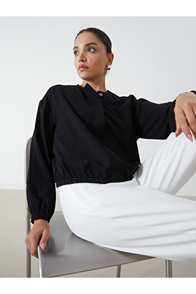 LC Waikiki Crew Neck Oversize Women's College Jacket