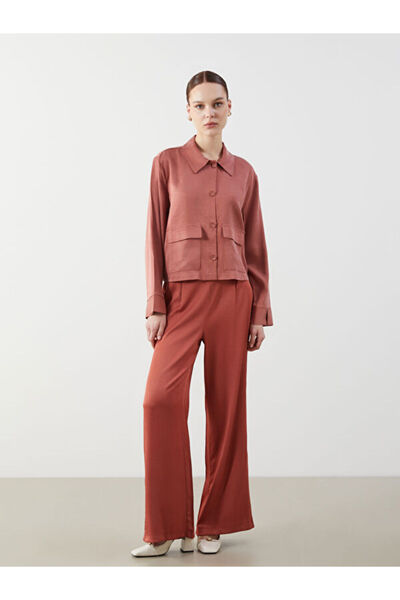 LC Waikiki Shirt Collar Oversize Women's Jacket