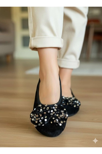 Babet Merkezi PULLU GRİ FİYONK Ev,hac, Umre Babeti, Hediye, Günlük Babet,tüylü Babet, Panduf, Patik, Pisi Pisi