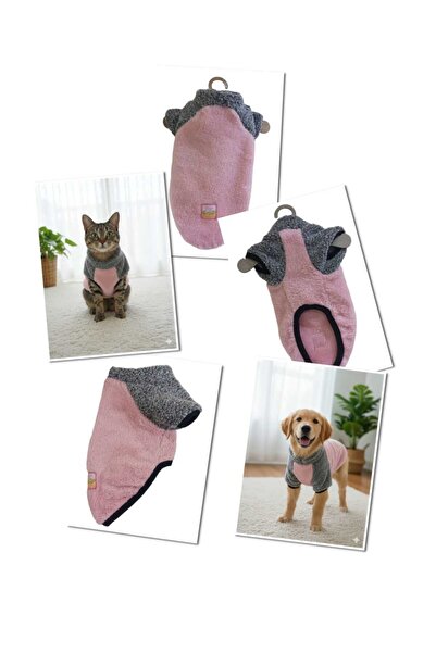 PuluPulu بدلة قطيفة ناعمة بأكمام للقطط والكلاب