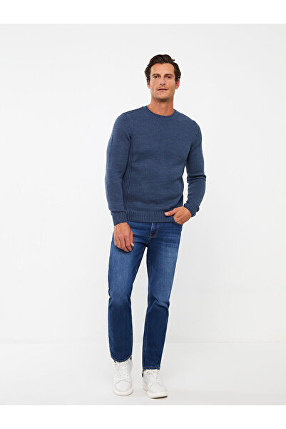 LC Waikiki Pulover pentru bărbați cu mânecă lungă cu guler rotund