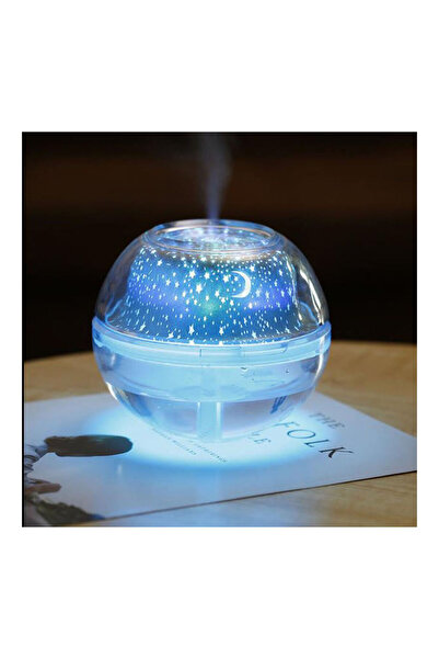 HALAMODO مرطب كريستالي ذهبي USB مع جهاز عرض