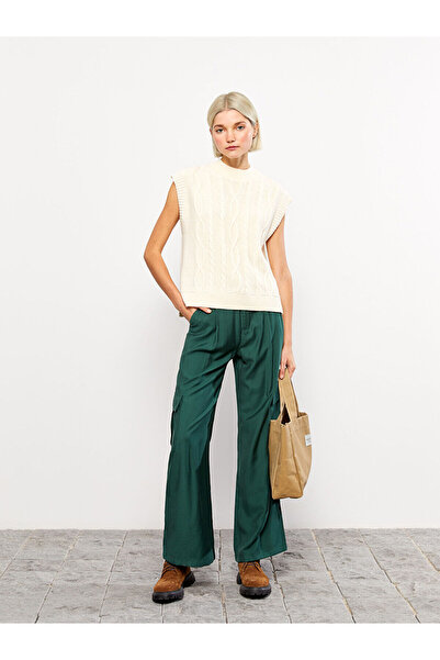 LC Waikiki Peak New Season Crew Neck Self Patterned Women's Sweater