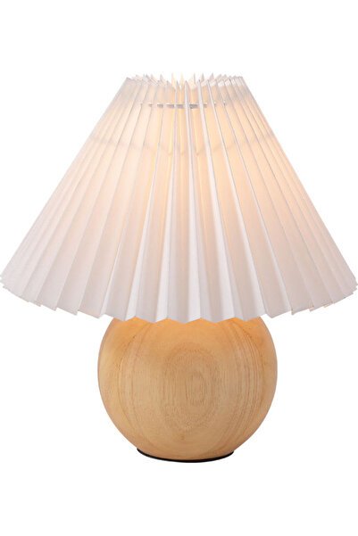 HALAMODO مصباح طاولة أبيض 12 × 27 × 24 سم