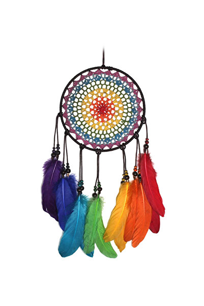 HALAMODO زينة على شكل ماسك أحلام متعدد الألوان قياس 20×60 سم.