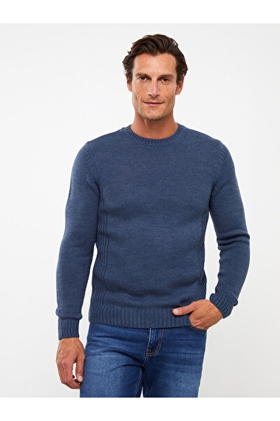 LC Waikiki Pulover pentru bărbați cu mânecă lungă cu guler rotund