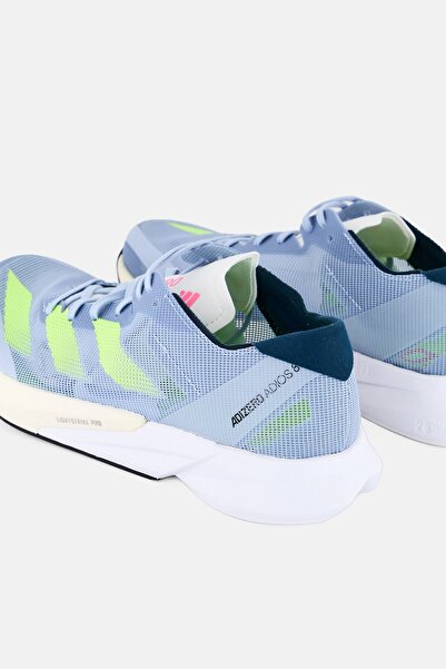 adidas Men Adizero Adios 8 M Lace Up Running Shoes, Light Blue