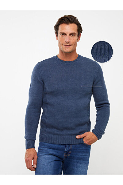 LC Waikiki Pulover pentru bărbați cu mânecă lungă cu guler rotund