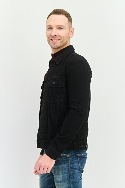 Asos Design Men Plain Denim Jacket, Black