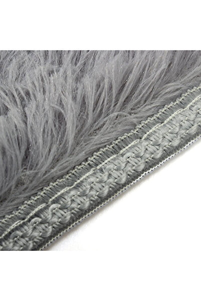 HALAMODO Soft Grey Area Rug 80x120cm with Anti-Skid Feature