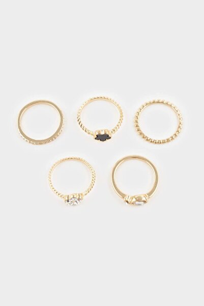 DeFacto Kadın Gold 5'li Yüzük G1269AXNS