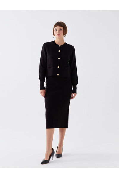 LC Waikiki Fustă tricotajă pentru femei, cu talie elastică, slim