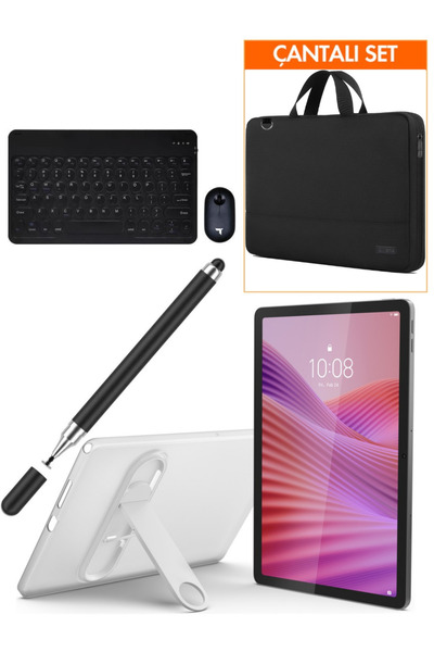 LENOVO Tab M10 4GB 128GB 10.1" TABLET+KILIF+SİYAH KALEM+KLAVYE MOUSE SET+ÇANTA