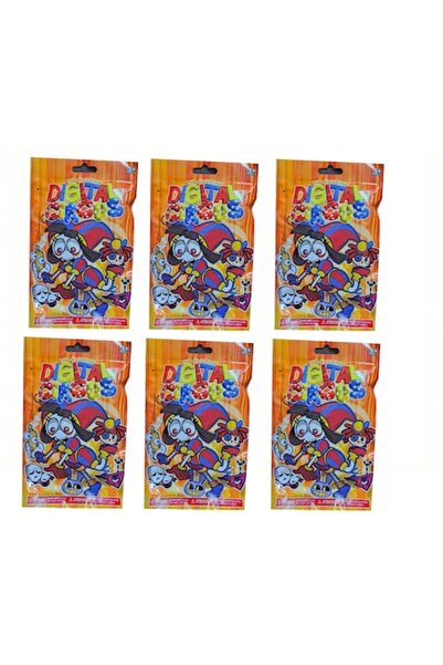 OEM Set de 6 pachete surpriză cu figurină și cărți de joc Circ digital, 10 cm, 3+ ani