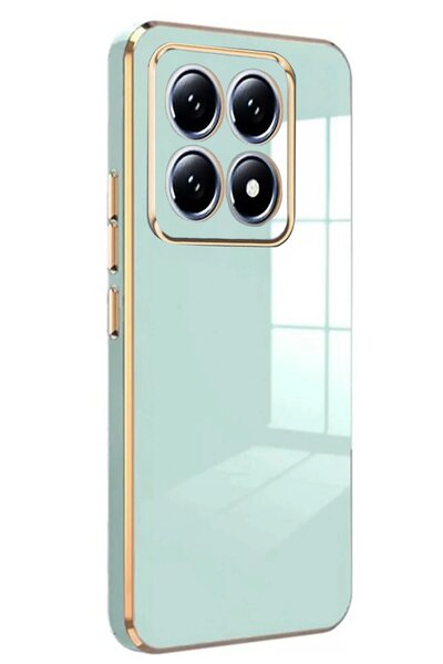 Khayra غطاء حماية سيليكون لهاتف شاومي مي 14 تي برو - أخضر فاتح - (5796) - ESZAOC4832-1163