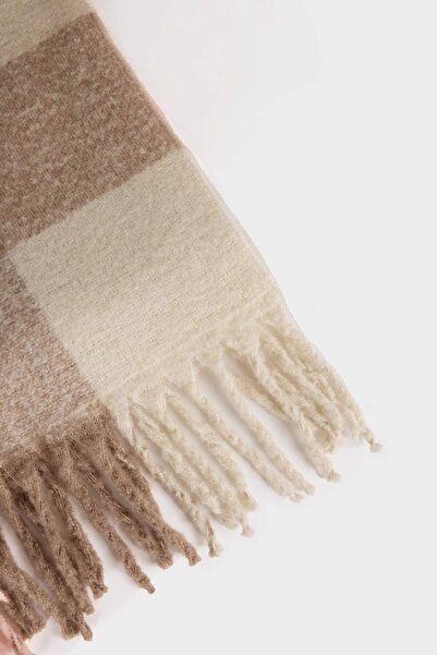 DeFacto Kadın Kareli Atkı F3445AX25WN