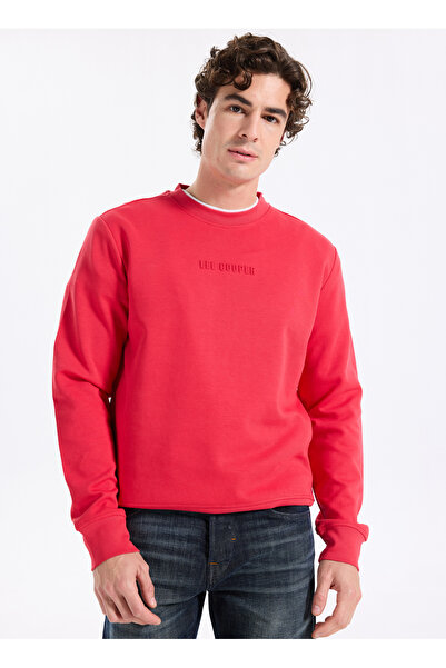 Lee Cooper Round Neck Red Men's Sweatshirt 261 Lcm 241058 Noahes Red