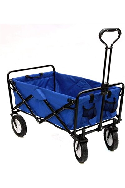 Miskat Trading عربة حديقة قابلة للطي بأربع عجلات - عربة خارجية متعددة الاستخد...